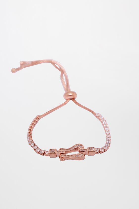 Rose Gold Brass Bracelet, , image 1